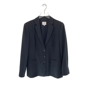 Armani Collezioni Double Button Black Preppy Academia Wool Blazer Size 4